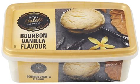Lidl Bourbon Vaníliás Tejjégkrém csomagolása