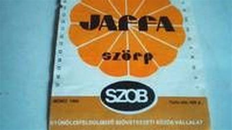 A Jaffa szörp címkéjének fejlődése