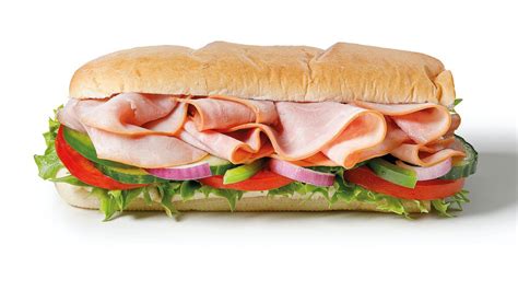 Subway szendvicsek és feltétek illusztrációja