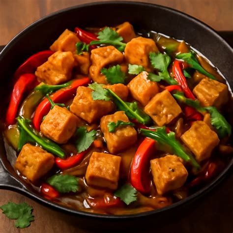 füstölt tofu wokban sült zöldségekkel