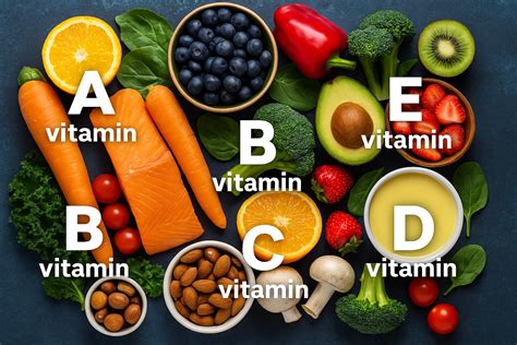 Vitaminok forrásai diagram