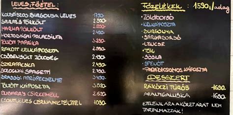 Főzelékfaló ételbár kínálat