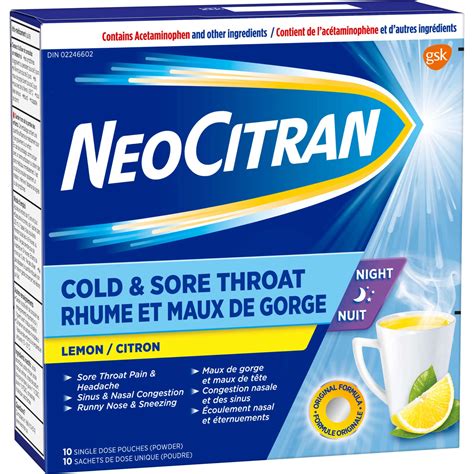 A Neo Citran hatóanyagainak sematikus ábrázolása