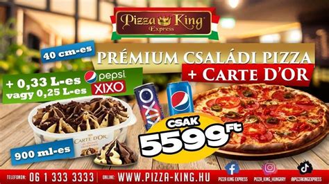 Pizza King online rendelés folyamata