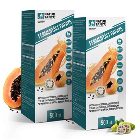 Fermentált papaya gyümölcs és termék