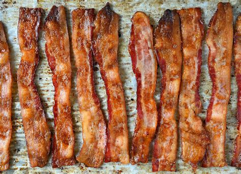 pirított bacon darabok