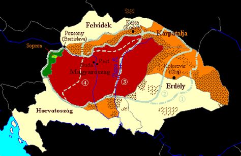 Magyarország térkép Trianon előtt és után
