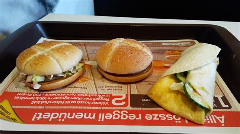 McDonald's reggeli kínálat