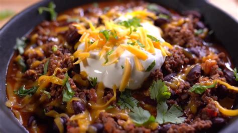 Egy tál ízletes chili con carne