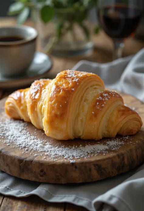 frissen sült croissant képe