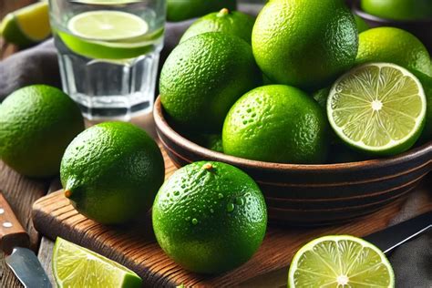 fehérbor és lime egy asztalon
