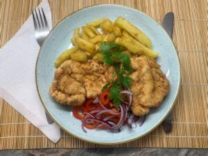 Zürichi szelet tálalva röstivel
