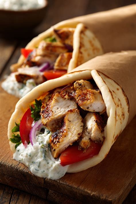 Szafi Reform gyros pita with fresh ingredients