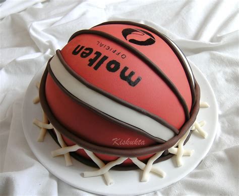 Kosárlabda tematikájú torta
