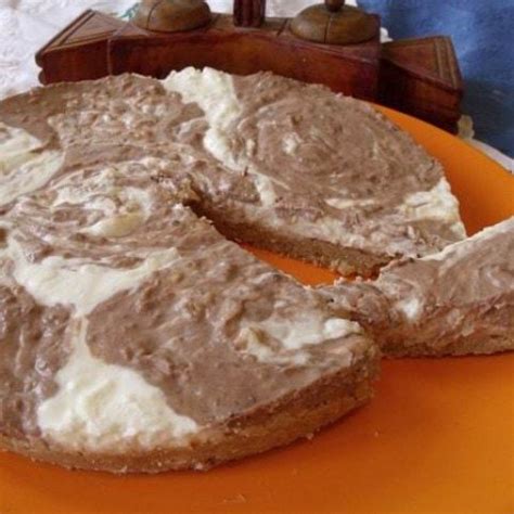 Márványos sajttorta szelet