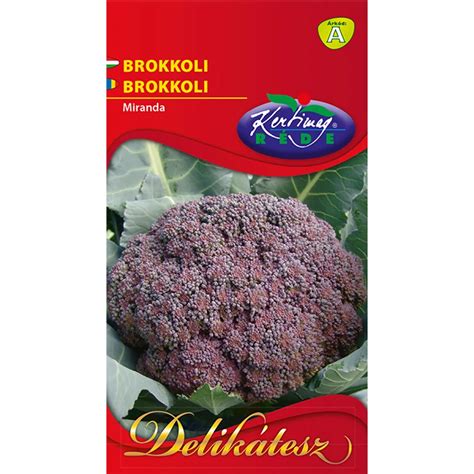 Különböző brokkoli típusok: zöld, lila és római brokkoli