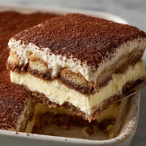 tiramisu rétegezése a tálban