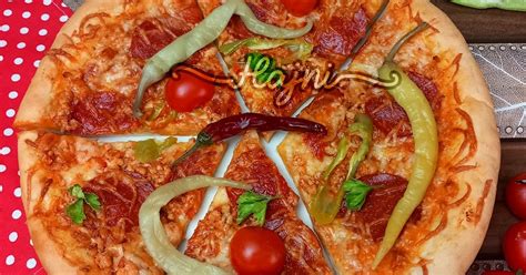 Lángoló Lávának nevezett csípős pizza