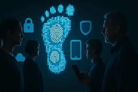 Adatvédelmi és biztonsági szimbólumok egy digitális környezetben