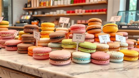 Macaronok válogatása különböző ízekben és színekben
