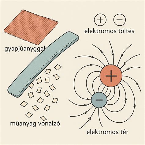 Az elektromos töltések vonzása és taszítása
