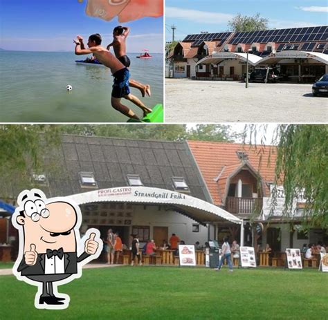 Strandgrill Erika terasza kilátással a Balatonra