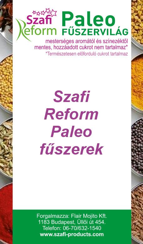 Különböző fűszerek a Szafi Reform Curry Madrasban