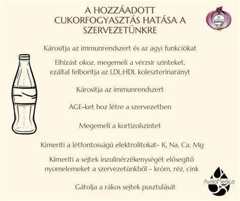 Cukor típusai és hatásai