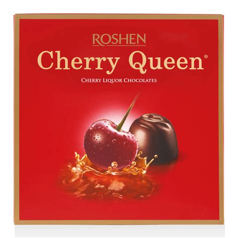 Roshen Cherry Queen bonbon csomagolása és belsője