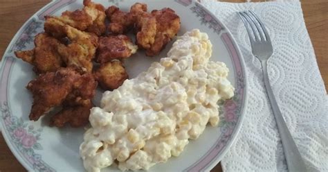 Tempura bundás csirkemell friss salátával