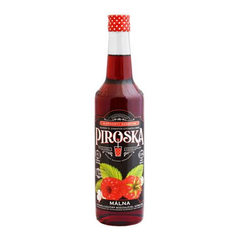 Piroska Málna Szörp üveg