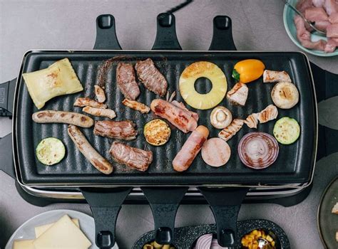 raclette vacsora asztal