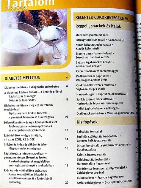 Egészséges és ízletes ételek cukorbetegeknek