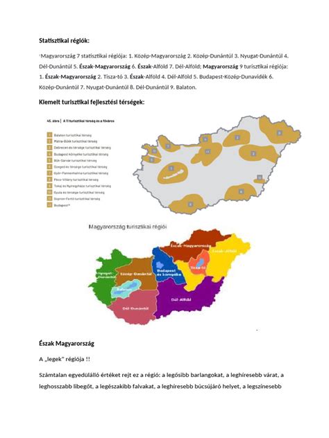 Magyarország különböző tájegységeinek túraútvonalai