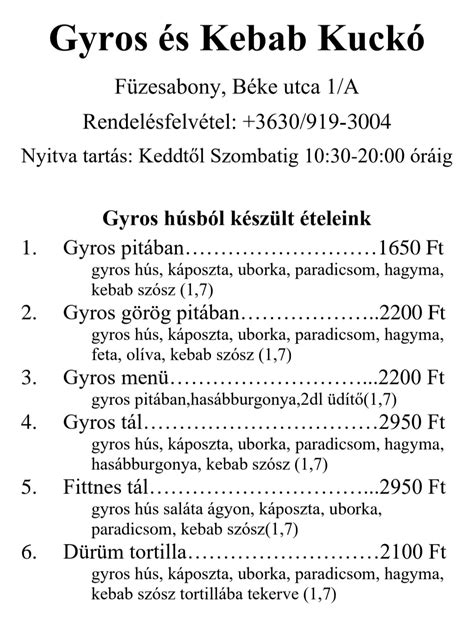 kebab és gyros fűszerkeverékek választéka