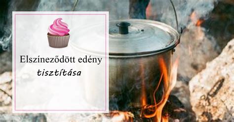 Odaégett edény tisztítása szódabikarbónával és ecettel
