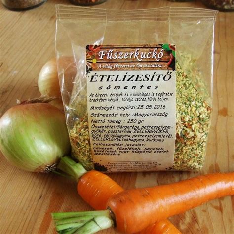 Zöldségek és fűszerek, melyekből ételízesítő készül