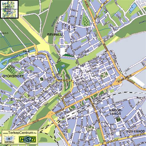 Győrszentiván térképe utcanevekkel