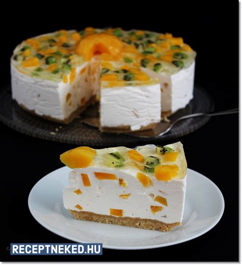 Barackos-kókuszos joghurt torta
