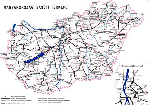 Vasúti infrastruktúra hálózati térkép
