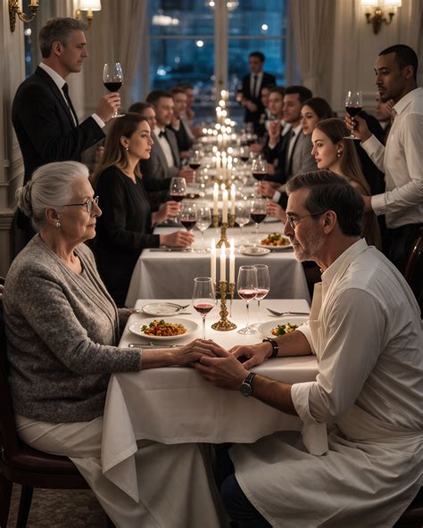 Emberek egy étteremben