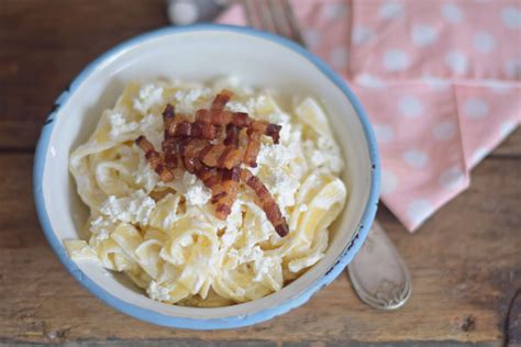 Sós túrós tészta baconnel