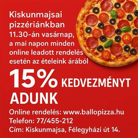 Ballo Pizza logó és pizzák