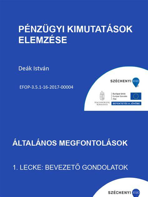 Pénzügyi kimutatások grafikonja