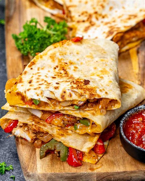 fajitas stílusú quesadilla