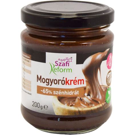 egy ízlésesen tálalt, cukormentes csokoládés reggeli és egy üveg Torras mogyorókrém