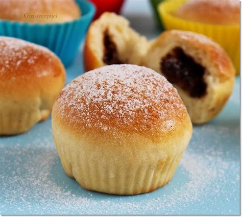 Baracklekvárral töltött muffin