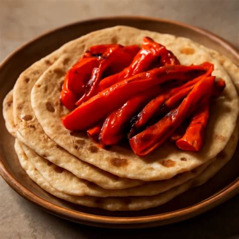 Frissen sült chapati ghível megkenve