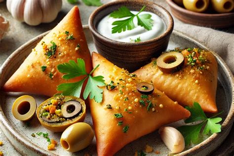 Samosa és más utcai snackek tálalása