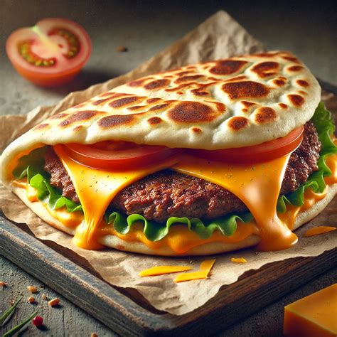 Frissen sütött vékony piadina zöldségekkel és sajttal